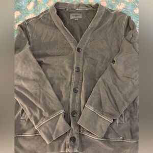 GOODFELLOW AND CO MENS SWEATSHIRT CARDIGAN SIZE MEDIUM GRAY